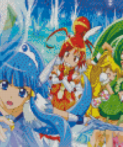 Smile Precure Anime Girls Diamond Painting