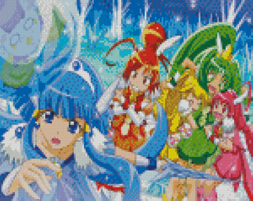 Smile Precure Anime Girls Diamond Painting