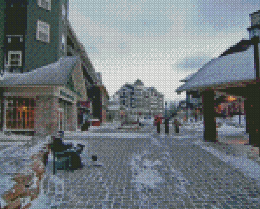 Snowshoe Village Diamond Painting