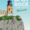 Split Rock Lighthouse Minnesota Poster Diamond Painting