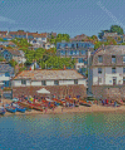 St Mawes Beach Harbour Diamond painting