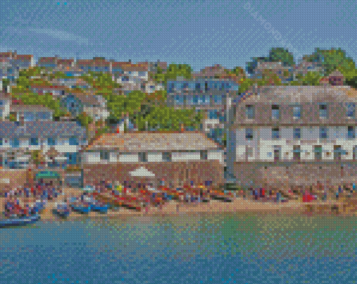 St Mawes Beach Harbour Diamond painting