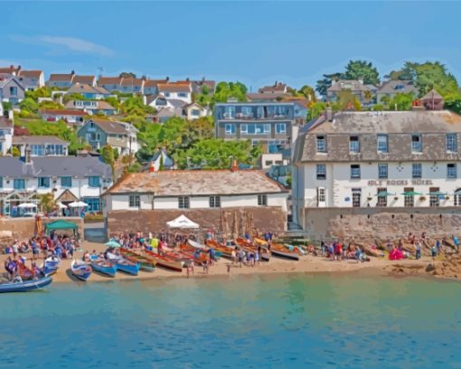 St Mawes Beach Harbour Diamond painting