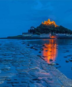 St Michaels Mount Night View Diamond painting