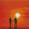 Sunset Couple Diamond Painting