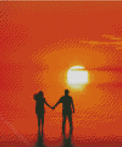 Sunset Couple Diamond Painting