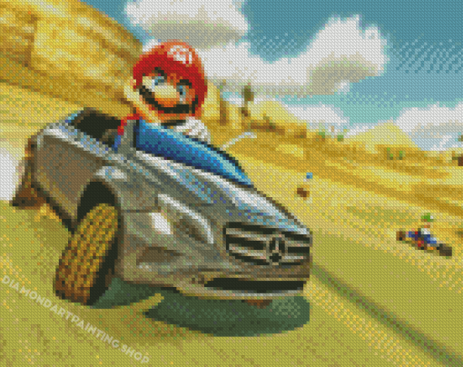 Super Mario Kart Game Diamond Painting