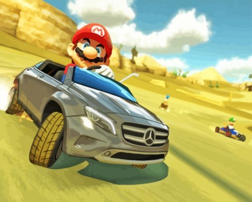 Super Mario Kart Game Diamond Painting