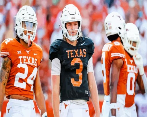 Texas Longhorns Footballers Diamond Painting