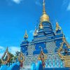 Thailand Chiang Rai Blue Temple Diamond Painting