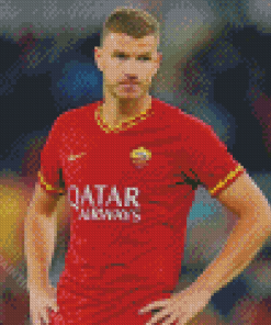 The Footballer Edin Dzeko Diamond Painting