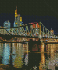 The Iron Footbridge Frankfurt Germany Diamond Paiting