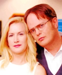 The Office Sitcom Dwight And Angela Diamond Painting