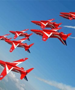 The Red Arrows Roll Upside Down Diamond Painting