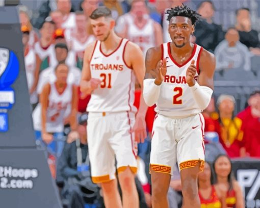 USC Trojans Basketball Jonah Mathews And Nick Rakocevic Diamond Painting