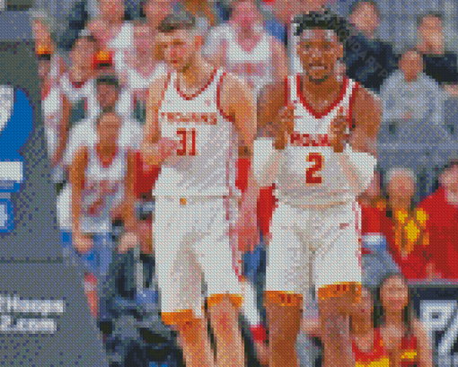 USC Trojans Basketball Jonah Mathews And Nick Rakocevic Diamond Painting