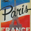 Vintage France Paris Poster Diamond Painting