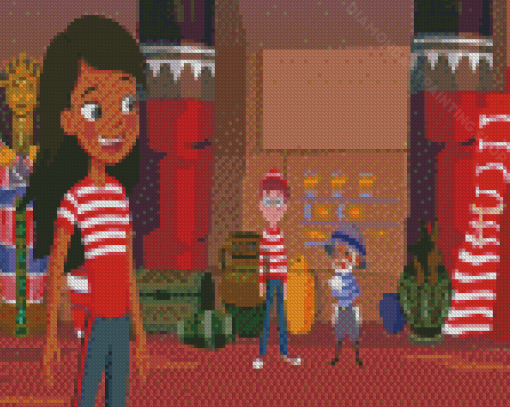 Wheres Waldo Cartoon Tv Series Diamond Painting