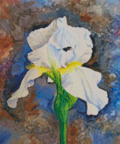 White Bearded Iris Diamond Painting