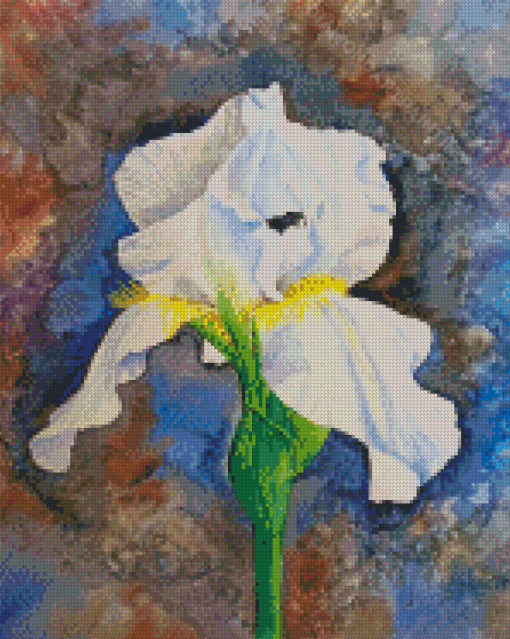 White Bearded Iris Diamond Painting