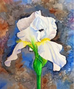 White Bearded Iris Diamond Painting