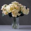 White Hydrangeas In Glass Vase Diamond Painting