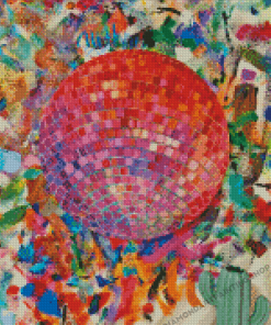 Abstract Disco Ball Diamond Painting