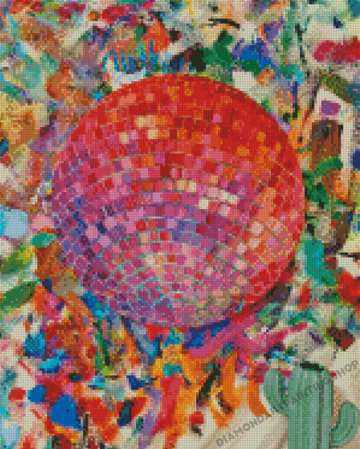 Abstract Disco Ball Diamond Painting