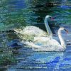 Abstract Swan Couple Diamond Painting