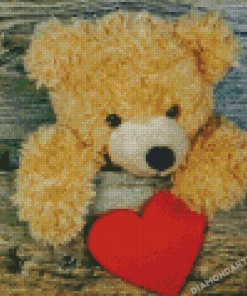 Aesthetic Bear Of Love Diamond Painting