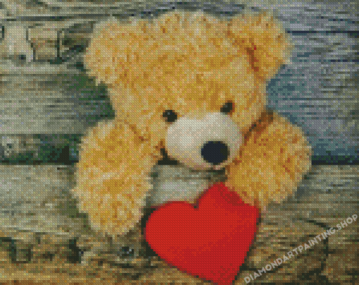 Aesthetic Bear Of Love Diamond Painting