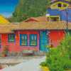 Aesthetic Colombia Traditional House Diamond Painting