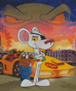 Aesthetic Danger Mouse Diamond Painting