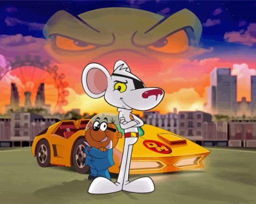 Aesthetic Danger Mouse Diamond Painting