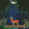 Aesthetic Deer In Moonlight Diamond Painting