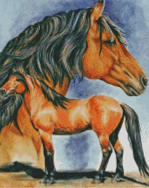 Aesthetic Kiger Mustang Diamond Painting