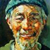 Aesthetic Old Man Face Diamond Painting