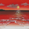 Aesthetic Red Beach Diamond Painting