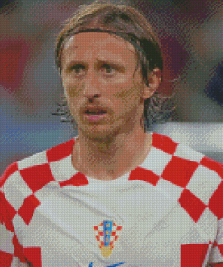 The Footballer Luka Modric Diamond Painting