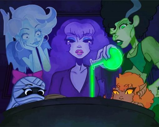 Aesthetic Scooby Doo And The Ghoul School Diamond Painting