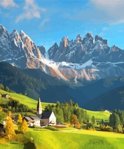 Aesthetic German Alps Diamond Painting