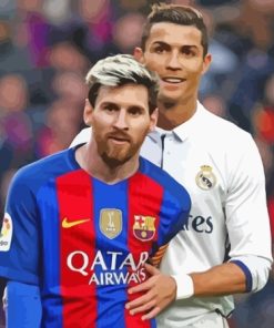 Aesthetic Messi And Ronaldo Diamond Painting