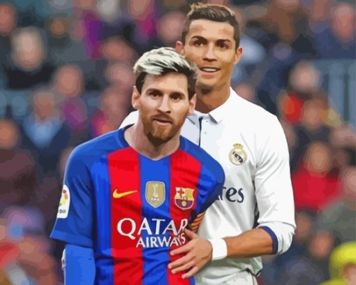 Aesthetic Messi And Ronaldo Diamond Painting