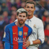 Aesthetic Messi And Ronaldo Diamond Painting