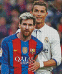 Aesthetic Messi And Ronaldo Diamond Painting