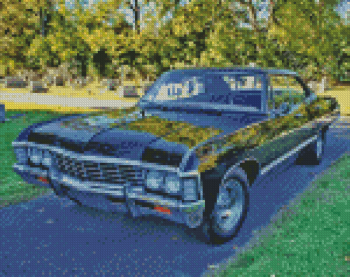 Black 67 Impala Diamond Painting