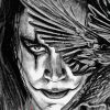 Black And White The Crow Brandon Lee Diamond Painting