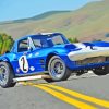 Blue 1963 Chevrolet Corvette Diamond Painting