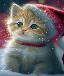 Christmas Cat Diamond Painting