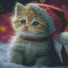 Christmas Cat Diamond Painting